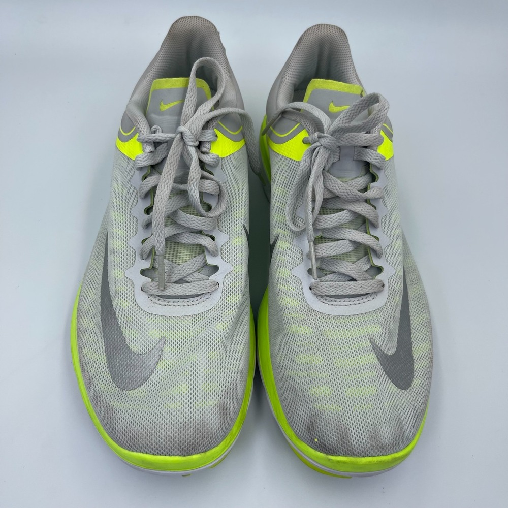 Nike FS Lite Run 4 Women's 9 Pure Platinum Volt Running Shoes
